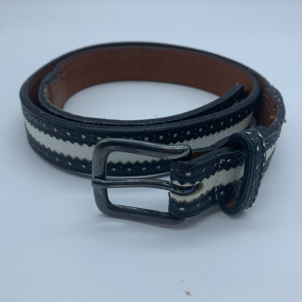 Ralph Lauren Navy and White Belt